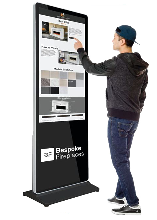 43 inch floor standing touch screen kiosk in kenya