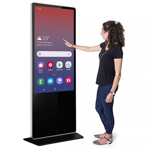 floor standing interactive touch display poster kiosk in kenya and africa
