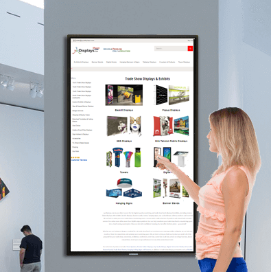 wall mount interactive touch screen display kiosk in kenya and africa