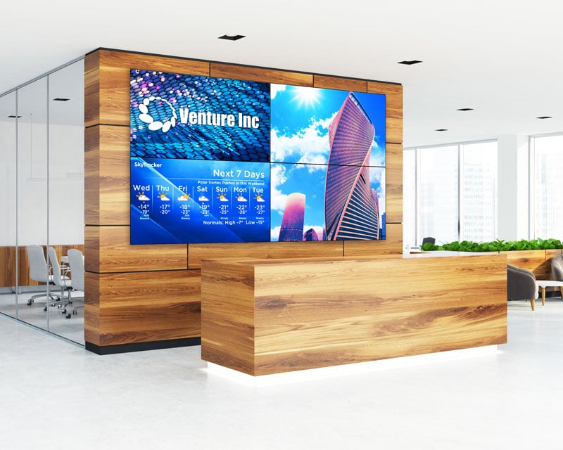  LCD video wall for office reception in kenya